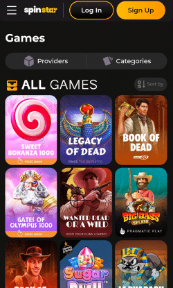 Begin direct met gokken in het Spinstar casino